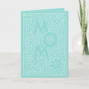Carte de fête de maman A-Maze-ing