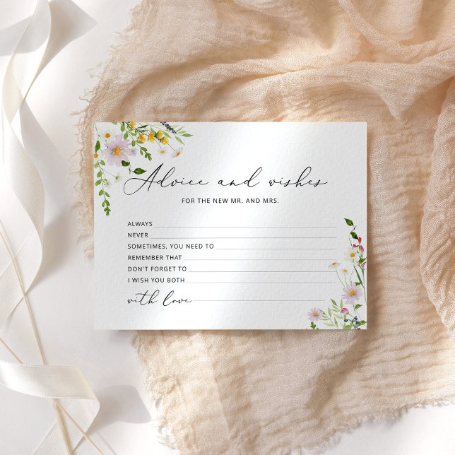 Carte de fête de mariage avec conseils et vœux pou (Créateur téléchargé)