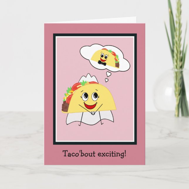 Carte de Fête de Mariage Drôle pour Future Mariée (Devant)