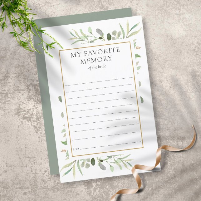 Carte de Fête de Mariage Ma Mémoire Préférée de Ve (Créateur téléchargé)