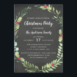 Carte de fête de Noël Festive Wreath Chalkboard<br><div class="desc">Correspondance de la collection de Noël dans le Little Bayleigh Store!</div>