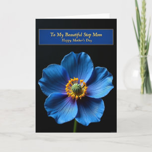 Carte de Fête des Belles-mères Blue Poppy