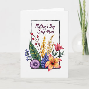 Carte de Fête des Belles-Mères Botaniques