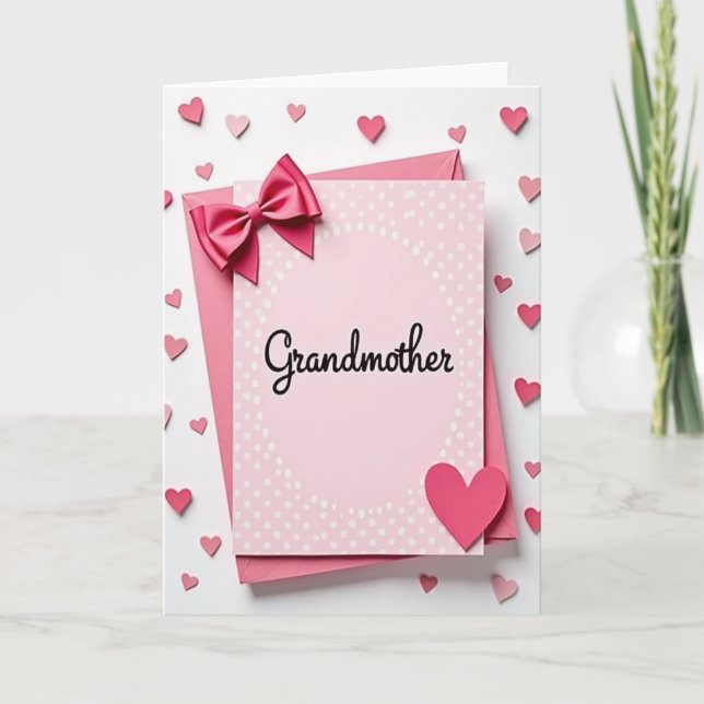 Carte de Fête des Grands-Mères Douce (Devant)