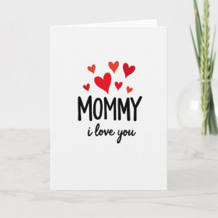 Carte de fête des mamans avec cœur