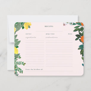 Carte de Fête des mariées à base de fruits italien