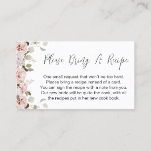 Carte de Fête des mariées Blush Floral Bring Recet
