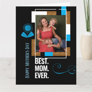 Carte de fête des mères 8,5" x 11" pour elle avec 