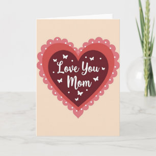 Carte de Fête des Mères à Amour Profond et Superpo