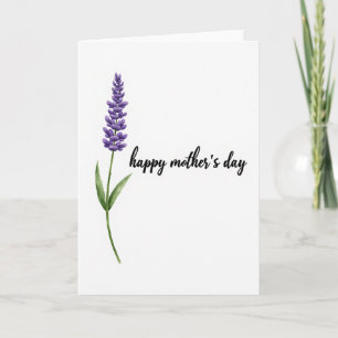 Carte de fête des mères à fleurs de lilas
