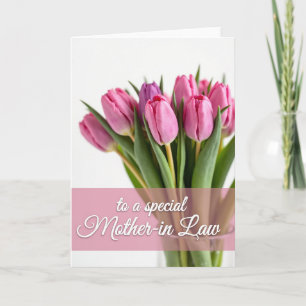 Carte de fête des mères à la fleur rose pâle