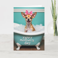 Carte de Fête des Mères Aqua Bubble Bath