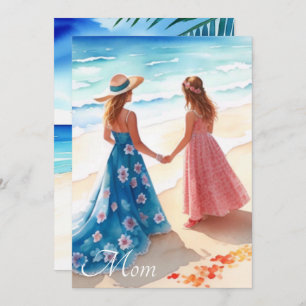 Carte de fête des mères aquarelles