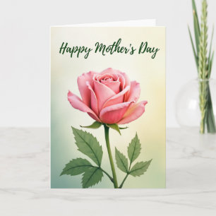 Carte de fête des mères au pastel floral