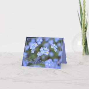 Carte de fête des mères aux fleurs de Ne m'oubliez