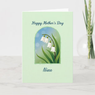 Carte de fête des mères avec arche florale