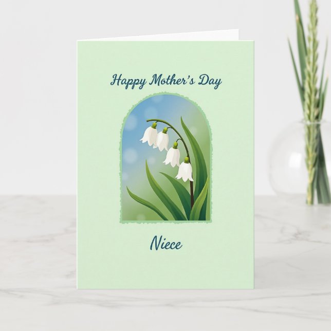 Carte de fête des mères avec arche florale (Devant)