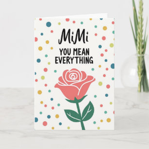 Carte de fête des mères avec confettis d'amour
