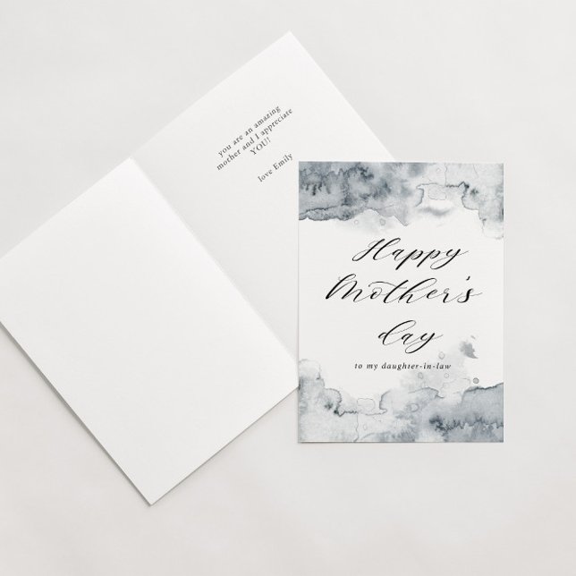 carte de fête des mères avec éclaboussure d'aquare (Créateur téléchargé)