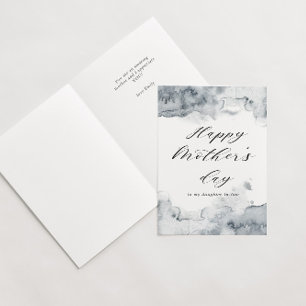 carte de fête des mères avec éclaboussures d'aquar