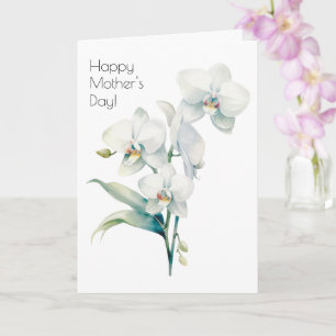 Carte de Fête des Mères avec Orchidée