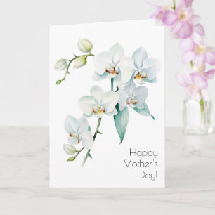 Carte de Fête des Mères avec Orchidée