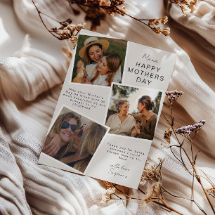 Carte de fête des mères avec photo