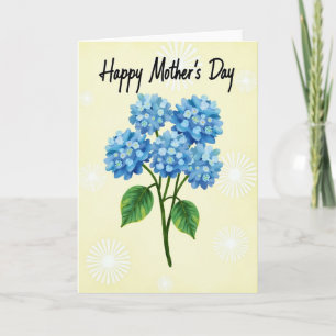Carte de Fête des Mères Azure Blooms
