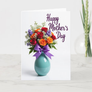 Carte de fête des mères Bouquet Luxuriant