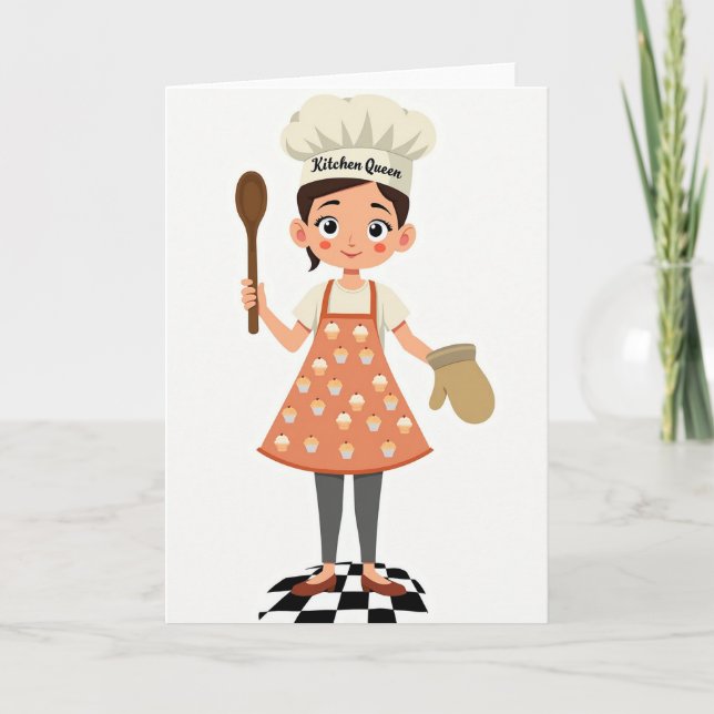Carte de fête des mères Chef joyeux (Devant)