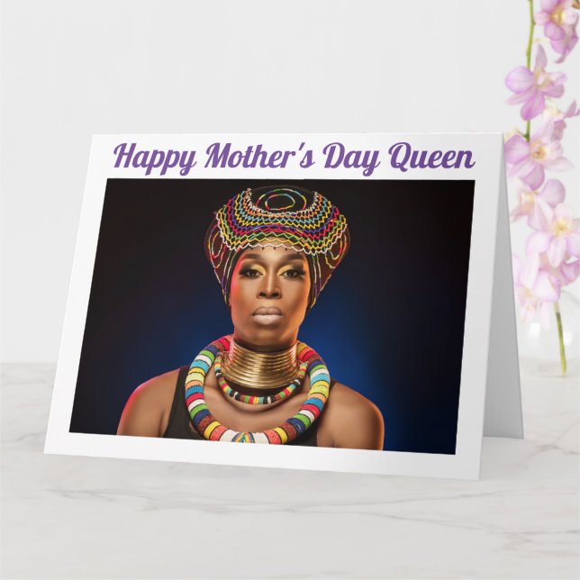 Carte de fête des mères chrétiennes (Orchidée)