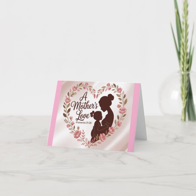 Carte de fête des mères chrétiennes (Devant)