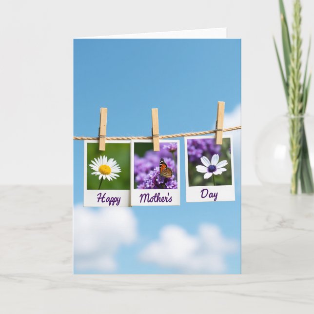 Carte de fête des mères Daisy Happy (Devant)