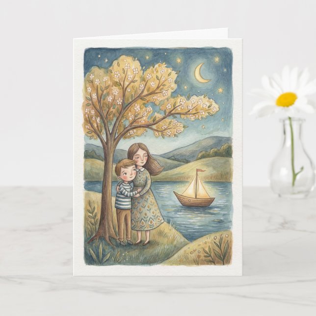 Carte de fête des mères Dans ta paume (Petite plante)