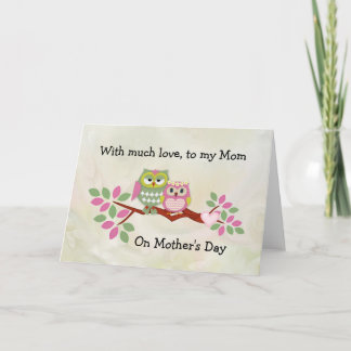 Carte de fête des mères de Mama Owl