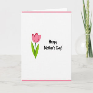 Carte de fête des mères design Rose