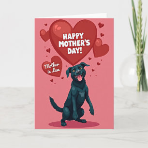 Carte de fête des mères douce pour chien
