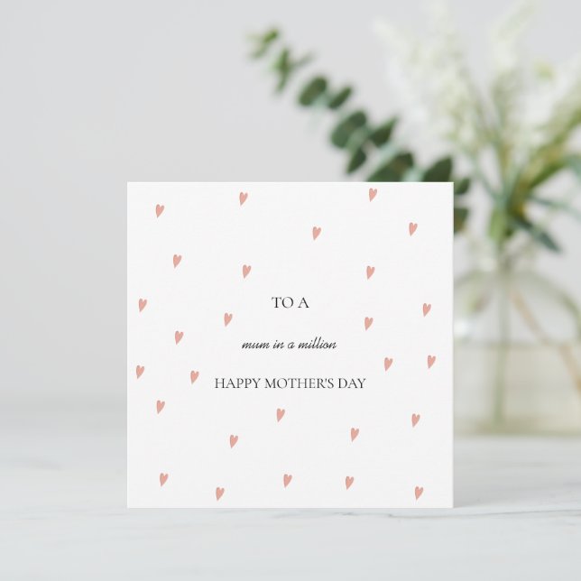 CARTE DE FETE DES MERES Elegant Fleurs (Debout devant)