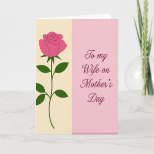 Carte de Fête des Mères Élégante Floraison