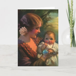 Carte de fête des mères et des bébés