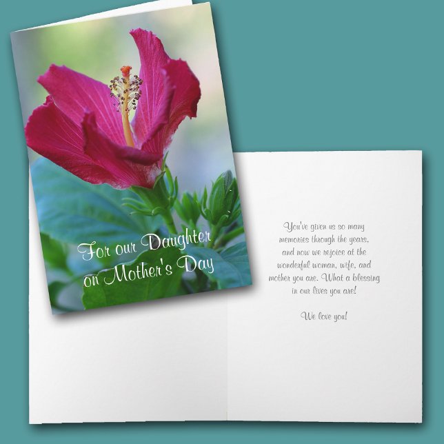Carte de fête des mères Floral Daughter (Créateur téléchargé)