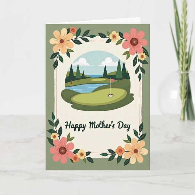 Carte de Fête des Mères Floral Landscape (Devant)