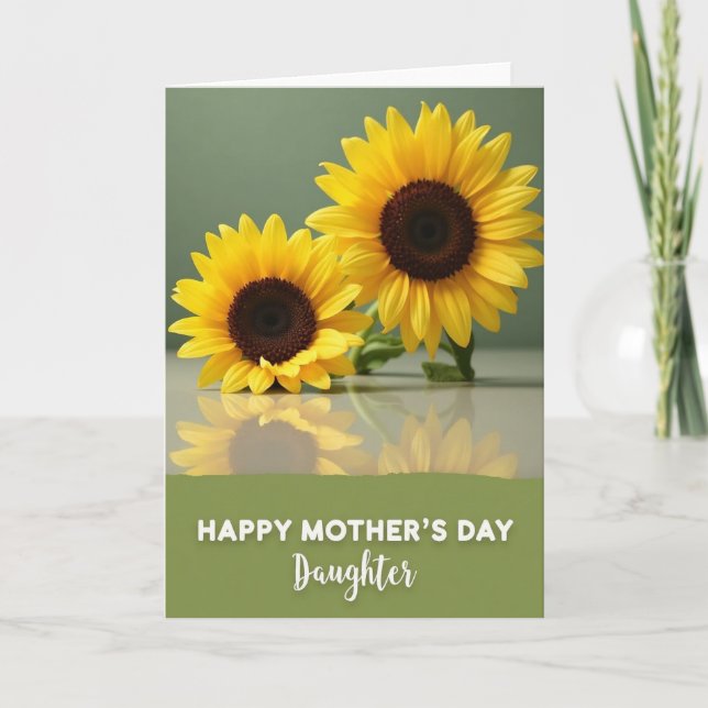 Carte de fête des mères Floral Reflection (Devant)