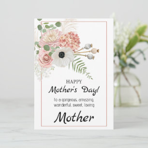 Carte de fête des mères Floral rustique – Fleurir