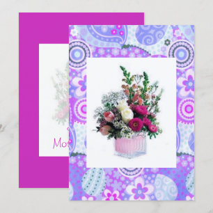 Carte de fête des mères florale