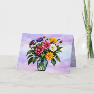 Carte de fête des mères florale