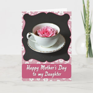Carte de Fête des Mères Fuchsia Élégant
