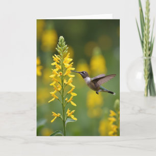 Carte de Fête des Mères Golden Bloom Bird