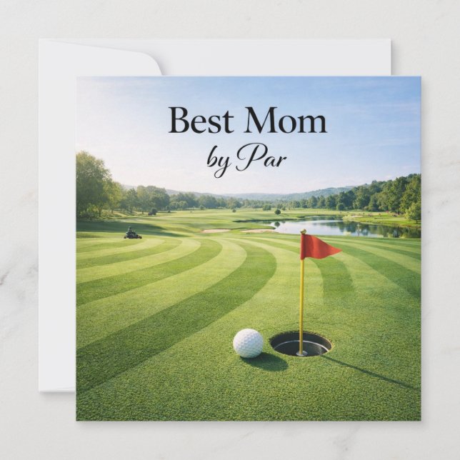 Carte de fête des mères Golf pour maman  (Devant)