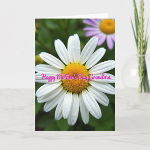 Carte de fête des mères grand-mère florale